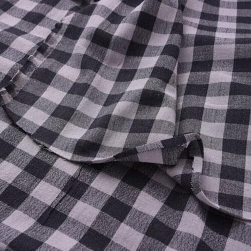 135CM Wide White Black Check Stretch Wool Lycra Fabric for Autumn and Spring Overcoat Jacket Dress H259