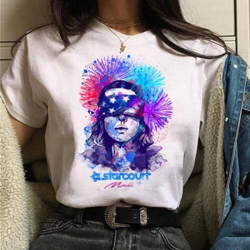 Hipster T shirt Stranger Things printed T Shirt 2021 New Short Sleeve tshirt Female Ulzzang Harajuku Womens T-shirt