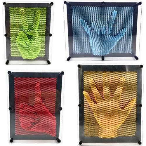 Creative And Simple 3d Clone Hand Model Three-dimensional Variety Needle Painting Family Decorations That Can Be Played