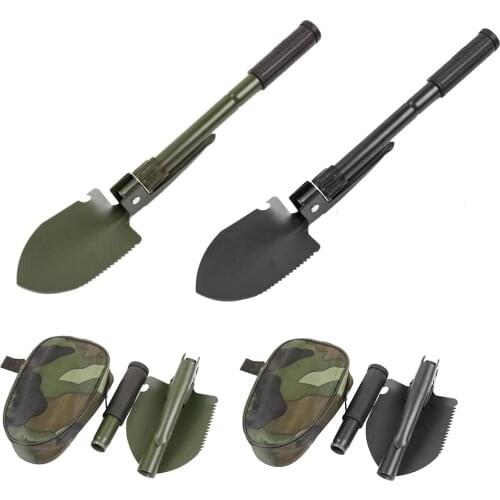 Multifunction Military Portable Folding Camping Shovel Survival Spade Trowel Dibble Pick Emergency Garden Outdoor Tool Multitool