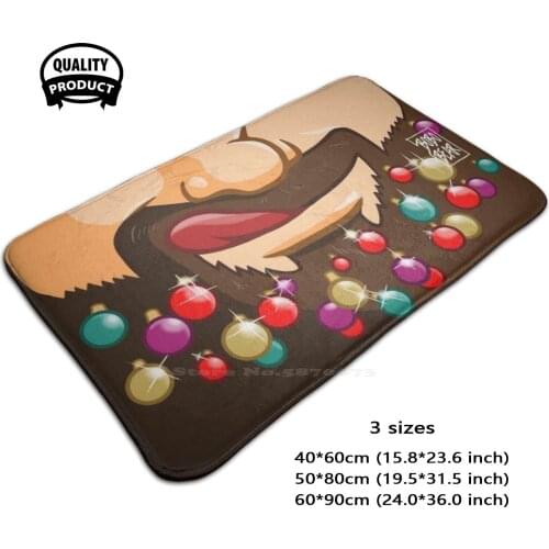 Adam Likes C Ng Arms At Xmas Parties - Design For Red Tee Door Mat Foot Pad Home Rug Bobobear Bobobearart Bobo Bear Bear Bear