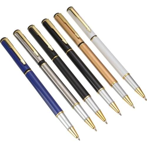 New Classic Luxury 0.5mm Ballpoint Pen Office Business Metal Pen Gel Pen for Office School Writing Stationery Supplies 6 Colors