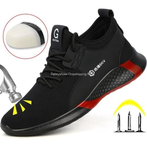 New anti 6kv insulated shoes breathable wear-resistant electrician shoe anti-smash puncture-proof work sneakers men safety shoes