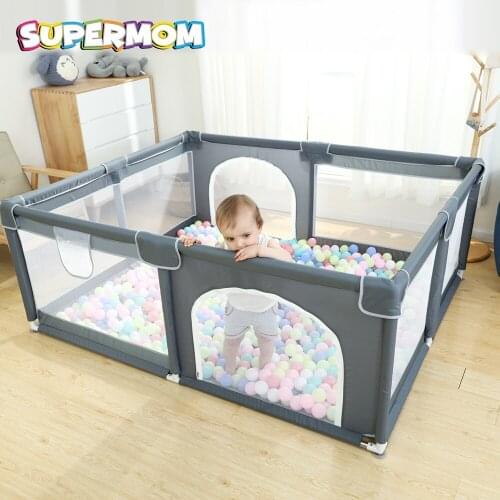 New Baby Playpen Ball Pool Children Safety Barrier Kids Basketball Football playground Foldable Game Tent Railing For 0-6 Years