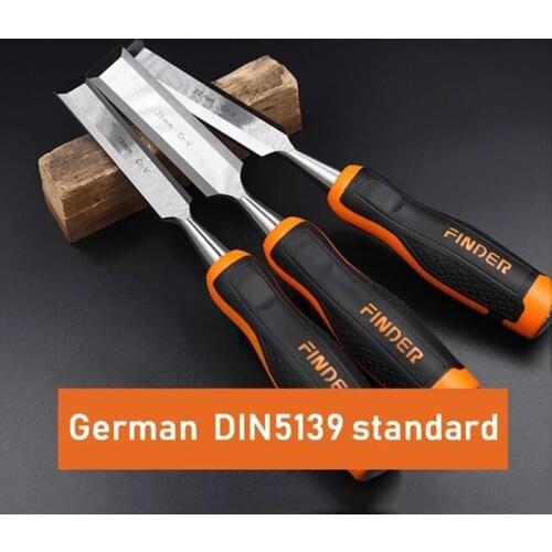FINDER Carpentry Flat Chisel Set Tpr Plastic Fiber Handle DIY Carpenter Woodwork Tools Tool Wood Plane Woodworking Carving Knife