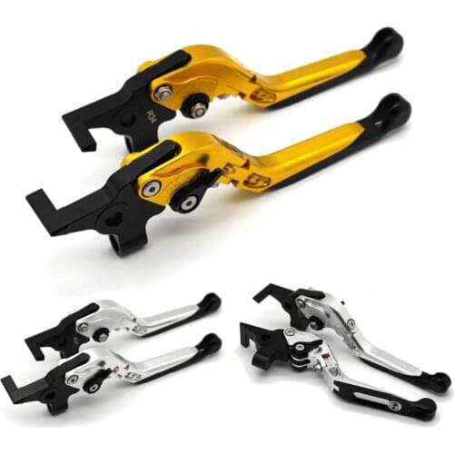With logo Motorcycle Frame Ornamental Foldable Brake Handle Extendable Clutch Lever For KTM 690 Duke/SMC/SMCR