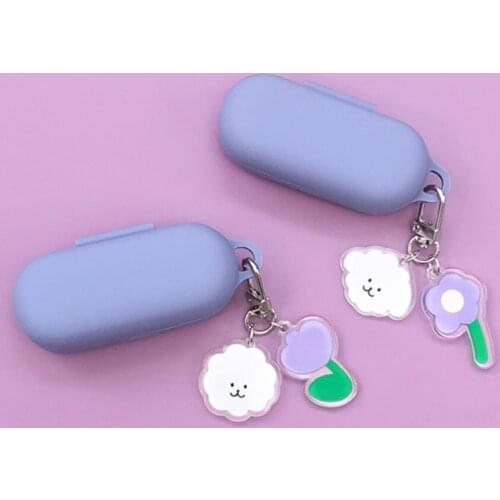 For Huawei Freebuds 3i Case Cute bear Cartoon with Keychain Silicone Earphone Cover for Honor 3 Flypods 3i 3 I Cover Fundas