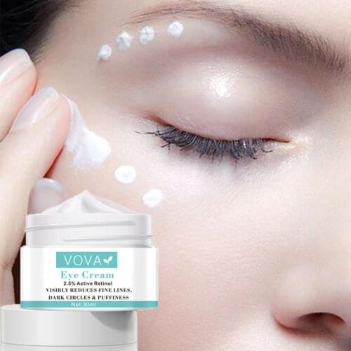 VOVA 2.5% Active Retinol Eye Cream Anti Wrinkle Reduce Fine Lines Improve Dark Circles Anti Puffiness Anti Aging Eye Skin Care