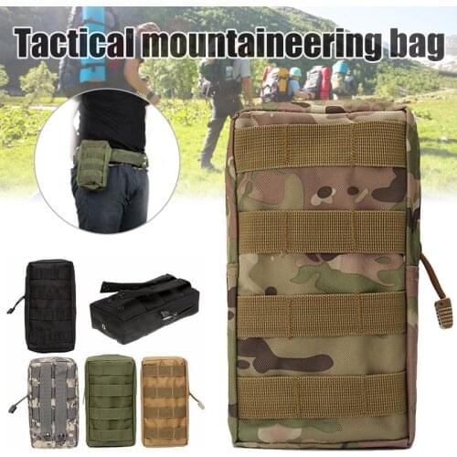 Outdoor Tactical Molle Airsoft Bushcraft Military Army Pouch Safety Survival Kit Camouflage Belt Pack Climb Camp Hunt Waist Bag
