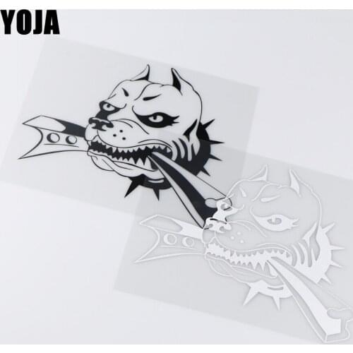 YOJA 18.7X14.9CM Personality Animal Pattern Vinyl Car Sticker Decal Dog Decoration ZT2-0119