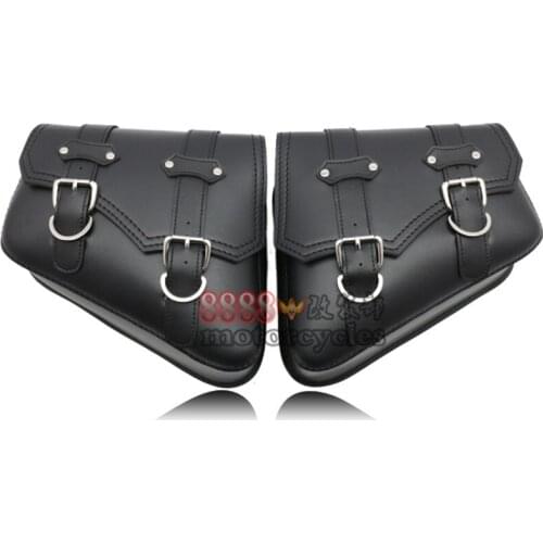 Top quality professional retro scooter luggage moto side bags for harley XL883 XL1200 X48 Dyna Road King saddlbag motorcycle bag