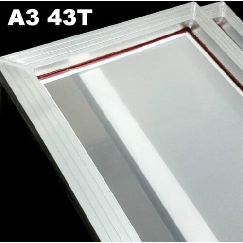 1Pc A3 Screen Printing Aluminum Frame with White 43T Silk Print Polyester Mesh New 31cm*41cm