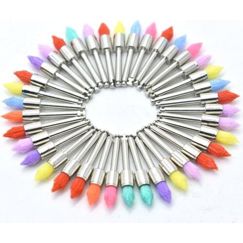 100pcs Disposable Dental sharp Type Dental Care Polisher Nylon Polishing Polisher Brush Head Teeth Clean Prophy Brushes