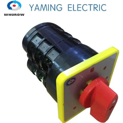 16A rotary switch 3 phase switch 6 position 1-6 selector cam rotary switch Silver contact LW5-16/3 China supplier