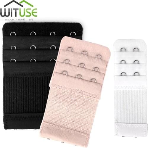 3Pcs Bra Extender Extension Elastic 2 3 4 Hooks Clip On Strap Soft Elasticity Bra Band Belts Extender Underwear Bra Accessories
