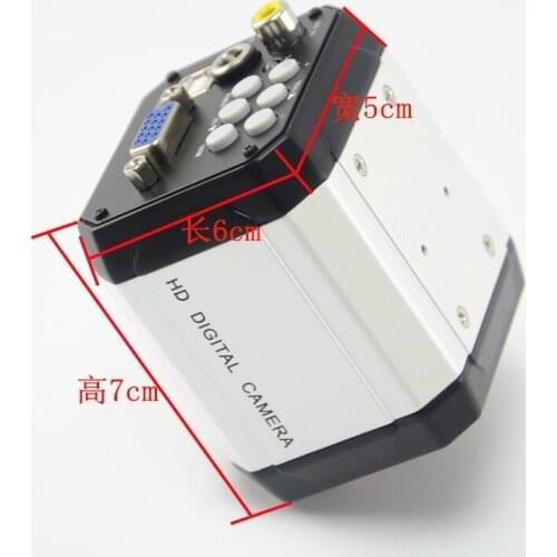 HD 2 megapixel industrial camera VGA / USB / AV with measurement HD industrial microscope camera