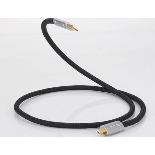 HI-End Silver Plated OFC USB Audio Cable Audiophile USB AB A-B DAC Gold plating DAC Decoder Printer Data cable