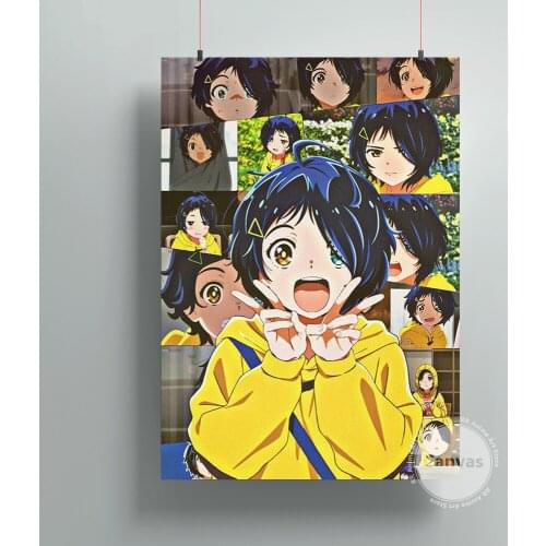 Canvas Anime WONDER EGG PRIORITY Pictures Home Manga Decoration Paintings Poster HD Prints Wall Art Modular Living Room