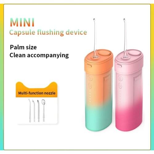 Portable oral irrigator usb rechargeable trip water flosser 160ML Water Tank Waterproof Teeth Cleaner