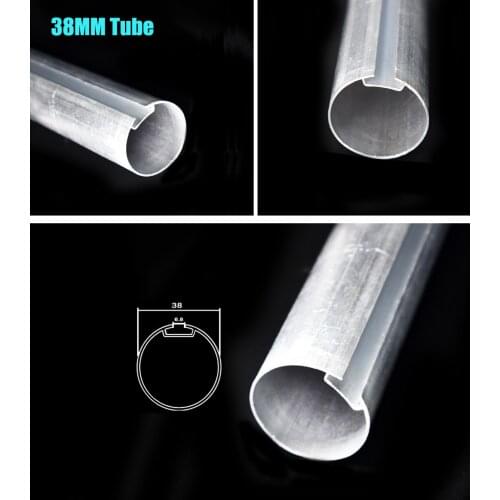 Custom-Made 38mm Tube include tube hardware aluminium alloy tube suit for tubular motor for Motorized Electric Roller Blind
