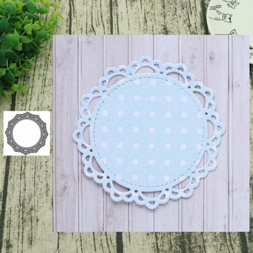 Metal Cutting Dies Lace circle Scrapbooking Stencil Craft Cut Die For DIY Card Crafts Handmade