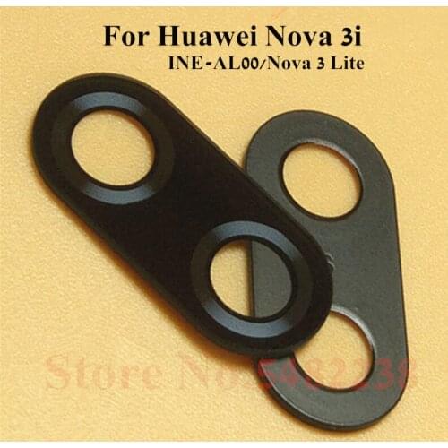 Original Camera Glass Lens Cover For Huawei Nova 3i INE-AL00/Nova 3 Lite Rear Back Camera Outside Glass Lens lenses With Sticker