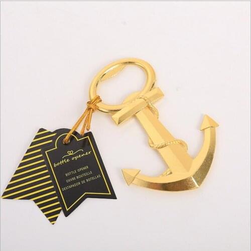 Nautical Boat Anchor Bottle Opener Wedding Party Shower Favors Present Gift 100pcs/lot