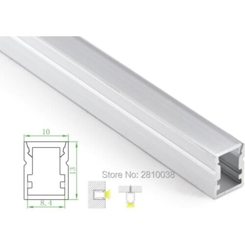 50 X 2M Sets/Lot wall washer aluminum led profile housing and small U type led aluminum channels for recessed wall light