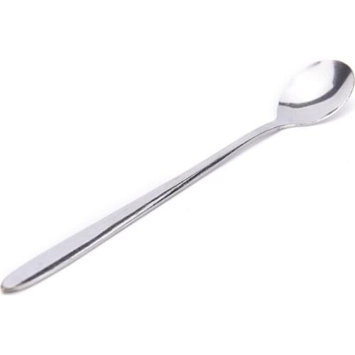 New 1PC Long Handled Stainless Steel Coffee Spoon Ice Cream Dessert Tea Flatware Tableware Kitchen Accessories Home Supplies