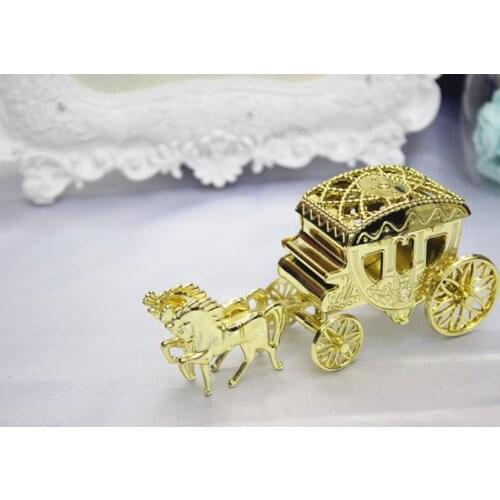 New arrival! Free shipping 100 pcs / lot Royal carriage candy box, wedding candy box, chocolate box
