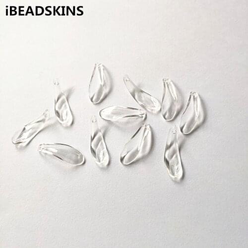 New arrival! 28X9mm 1500pcs Clear acrylic petal shape beads for Necklace,Earrings parts,hand Made Jewelry DIY