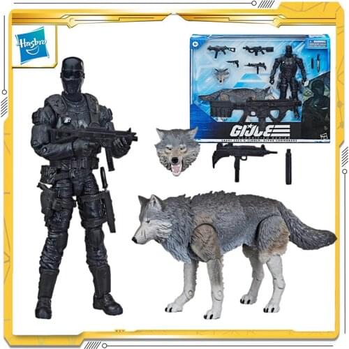 Original Hasbro G.i. Joe Snake Eyes Timber Anime Action Figur Toy for Child Halloween Gift