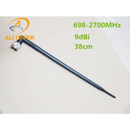 698-2700MHz 9dBi 4G Whip Antenna,Multi-Band Rubber Antenna for 700/800/900/1800/2100/2600/2700MHz GSM DCS 3G 4G LTE Repeater