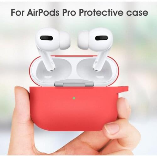Silicone Cover Case For apple Airpods Pro Case sticker Bluetooth-compatible Case for apple AirPods Pro Earphone Accessories