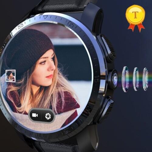 New product Android 7.1 4G 8MP Camera ip67 Waterproof Luxury Smart Watch Sport GPS wifi leather belt strap Watch Smartwatch man