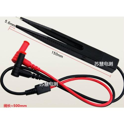 Dykb SMD SMT Chip component Test LCR Lead Probe Meter Tweezer Capacitor Multimeter patch element clamp Multimeter esr meter