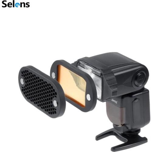 Ready Stock Selens Magnet Light Honeycomb Grid Spot Filter For Canon Nikon Yongnuo Flash Speedlite