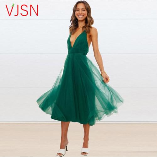 Летние платья с рукавами VJSN China At AliExpress