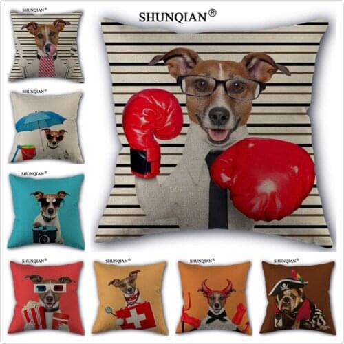 WJY421 Funny dog pillowcase Custom Throw Pillow Case Birds Printed Pillow Covers Bed Home Cojines Almofada