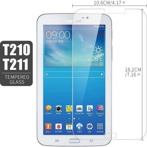 9H Tempered Glass For Samsung Galaxy Tab 3 7.0 SM-T210 T211 P3200 7.0'' Screen Protector For Samsung T210 Tablet Protective Film