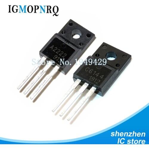 10pcs 2SA2222 2SC6144 TO-220F 5pairs 5pcs A2222 + 5pcs C6144 TO-220