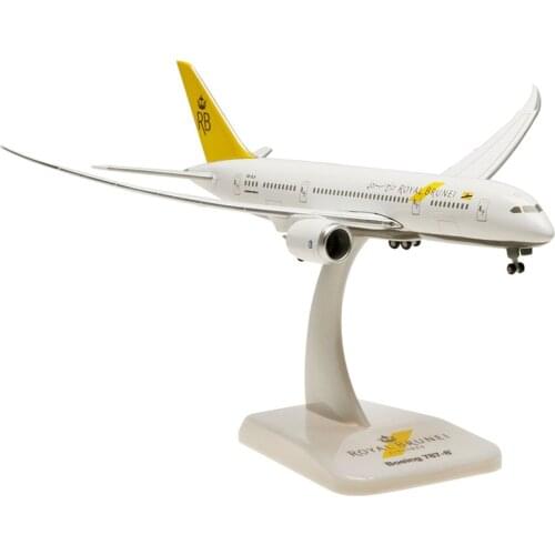 14.2CM 1:400 scale B787-8 Royal Brunei airlines model alloy collectible display toy airplane with landing gears
