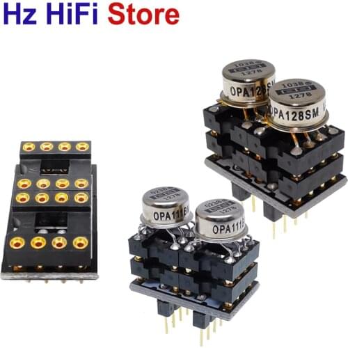 2PCS Single Op Amp To Dual op amp socket Op amp adapter Gold-plated For AD797 NE5534 OPA627 LME49710