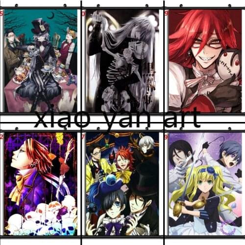 DIY Diamond Painting Kuroshitsuji Anime Manga Diamond Mosaic Cross Stitch Kits Full Diamond Embroidery Room Decoration