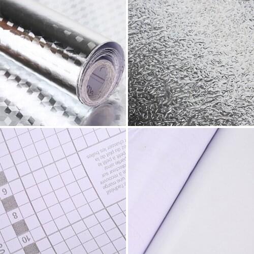 Aluminum Foil Oil-proof Anti-fouling High-temperature Self-adhesive Wall Sticker Waterproof Kitchen Wall Stove Stickers