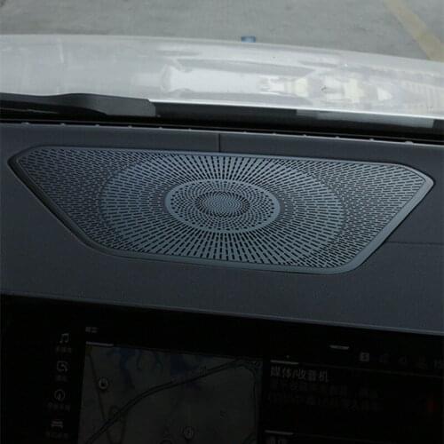 Black Dashboard Audio Speaker Net Decoration Cover Trim For BMW 3 Series G20 G28 2020 LHD Aluminum Alloy Car Styling