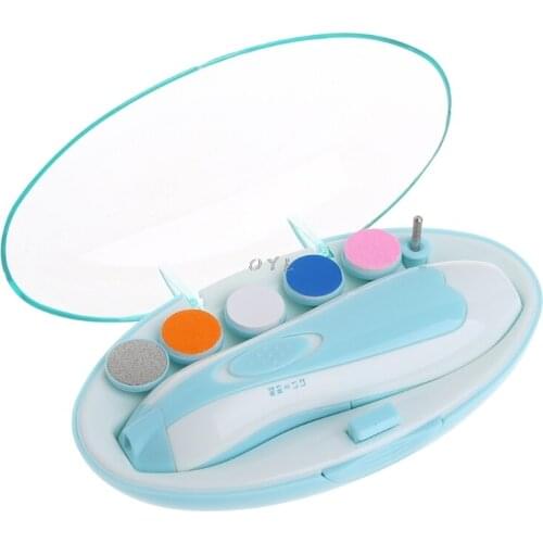 Baby Nail Electric Trimmer Kids Infant Manicure Pedicure Clipper Cutter Scissors