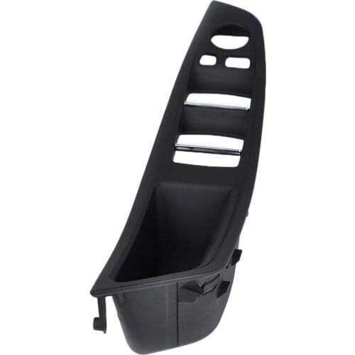 Door Handle Window Switch Panel, Inner Door Trim Grab Cover Front Left Fits for BMW 520i 523i 525d 528i 530i 535i 535d