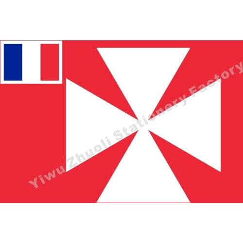 France Wallis Flag 150X90cm (3x5FT) 120g 100D Polyester Double Stitched High Quality Banner Free Shipping
