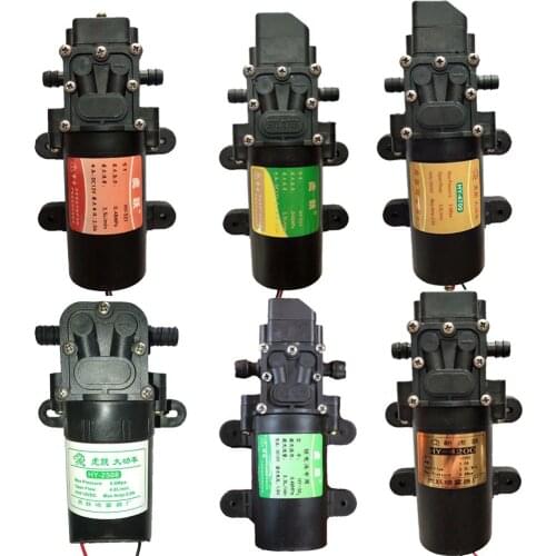 Dc 12v 70psi 3.5l/min Agricultural Electric Water Pump Durable Black Micro High Pressure Diaphragm Water Sprayer Car Wash 12 V